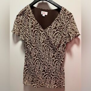 R&K Originals V-Neck Blouse Size 14